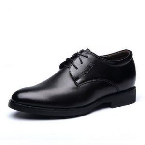 Men Ponited Toe British Style Lace Up Business Casual Dress Shoes