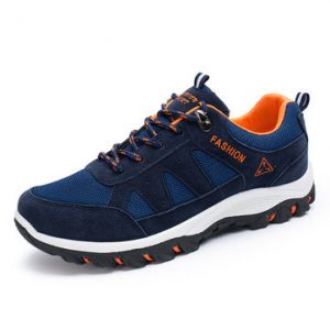 Men Sport Shoes Breathable Seude Round Toe Sneakers Lace UP Casual Outsides Shoes