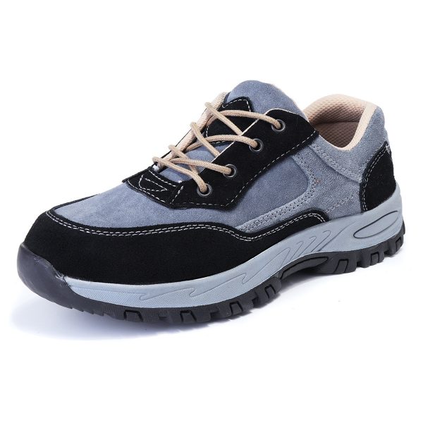 Men Steel Toe Cap Safety Non-slip Patform Anti-puncture Work Shoes