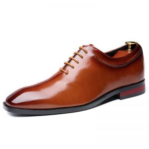 Men Stylish Comfy Lace Up Business Casual Formal Wedding Dress Shoes