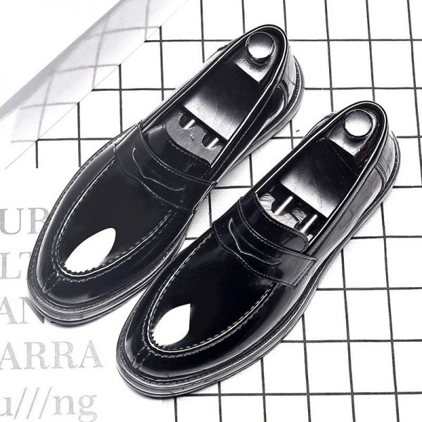 Men Stylish Microfiber Leather Slip Resistant Slip On Casual Shoes