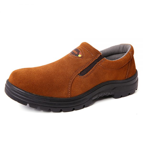 Men Suede Anti Smashing Puncture proof Shoes Causal Work Sneakers