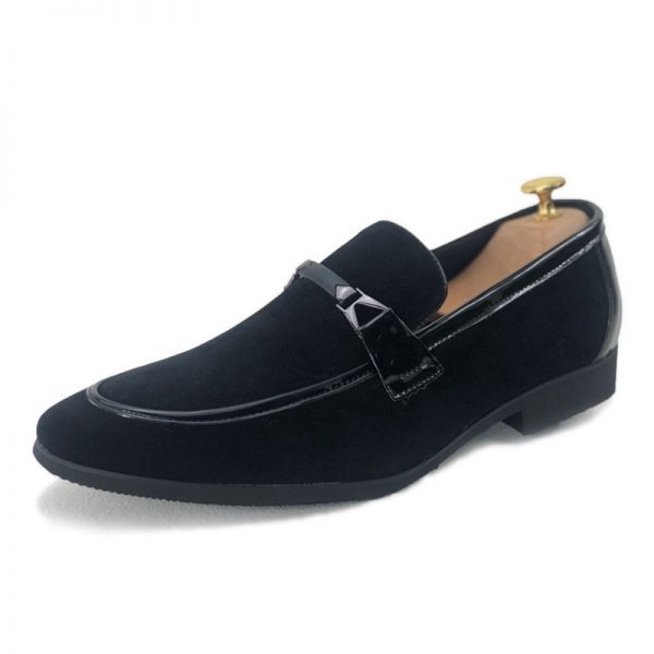 Men Suede Business Casual Dress Leather Shoes