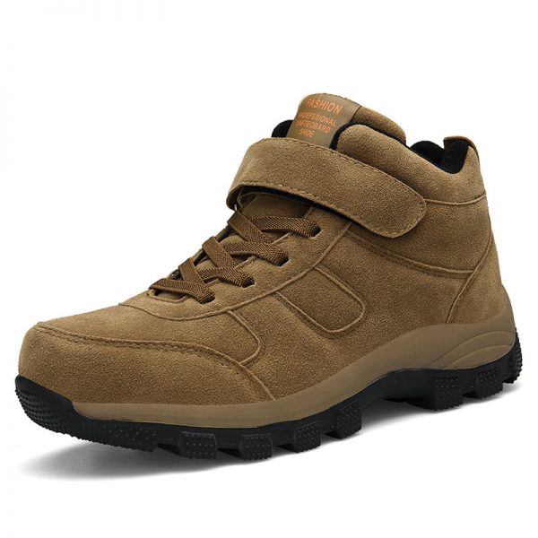 Men Suede Outdoor Walking Shoes Slip Resistan Hiking Sneakers