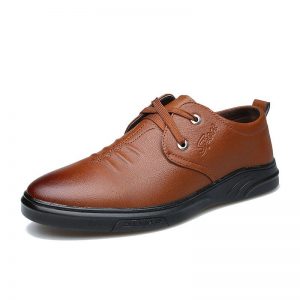 Men Vintage Flat Low Top Comfy Sole Lace Up Casual Shoes