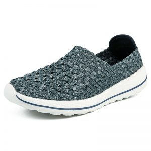 Men Woven Style Light Weight Slip On Casual Walking Shoes