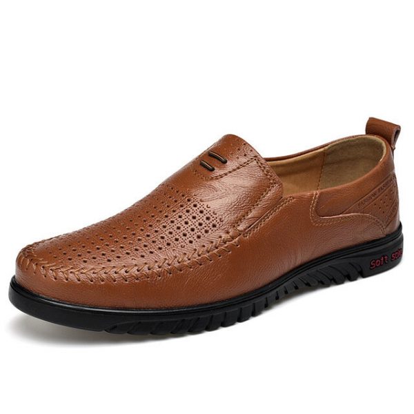 MenBusinessBreathable Large Size Leather Shoes Diwali Special Offers