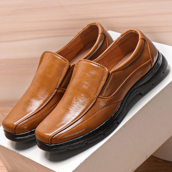 Menico Men Comfy Leather Loafers Slip On Non Slip Casual Shoes