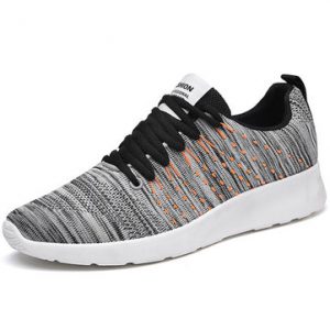 Men's Knitted Fabric Breathable Light Running Shoes