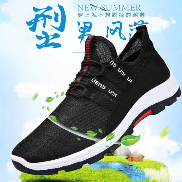 Men's Mesh Climbing Shoes Trend Fashion Wild Low To Help Casual Men's Shoes