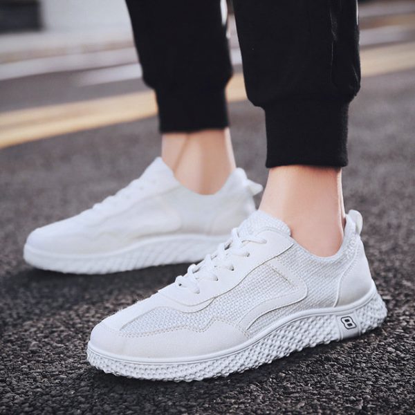 Men's Shoes Generation Season New Small White Shoes Tide Breathable Linen A Wild Sports Casual Shoes