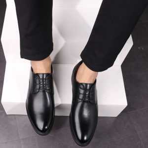 Men's Shoes, New Shoes, Men's Business Suits, Increased Men's Large Size Leather, England Shoes