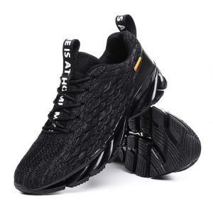 Men's Shoes Season Breathable New Fish Scales Front Shock Absorption Sports Leisure Running Shoes Men's Tide Shoes