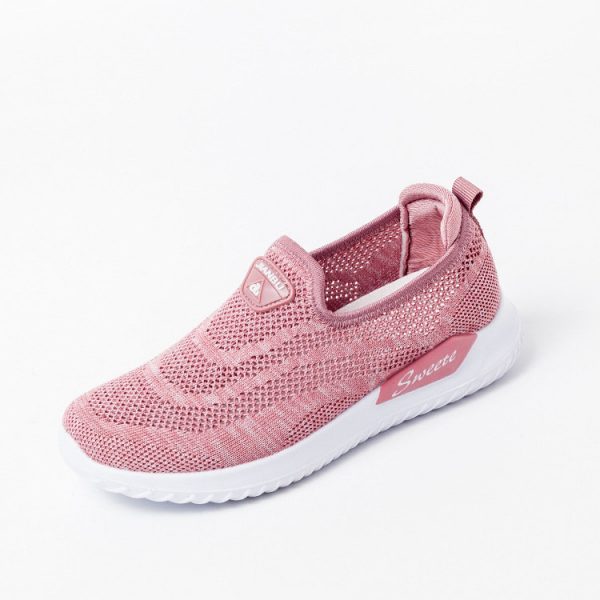 Mesh Comfortable Walking Stitching Casual Slip On Lazy Shoes