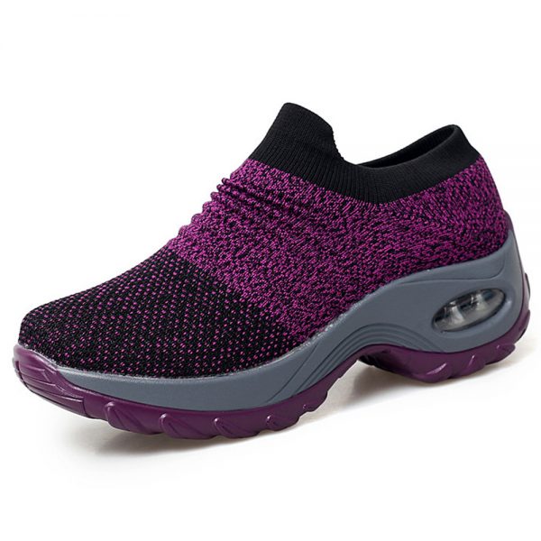 Mesh Cushioned Running Casual Platform Shoes