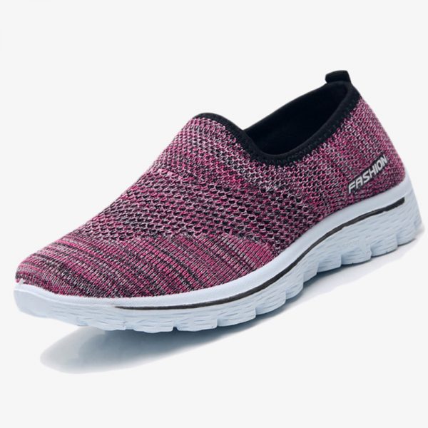 Mesh Slip On Comfortable Walking Casual Flat Shoes