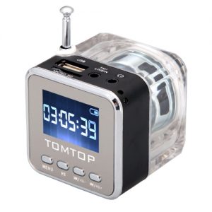 Mini Digital Portable Music MP3/4 Player TF USB Disk Speaker FM Radio