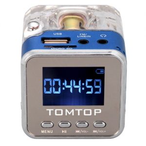 Mini Digital Portable Music MP3/4 Player TF USB Disk Speaker FM Radio