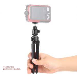 Mini Portable Aluminum Alloy Table Top Tripod with Swivel Ballhead for iphone Samsung LG Smartphones Cellphone Digital Camera Mount Monopod Self-portrait Stick