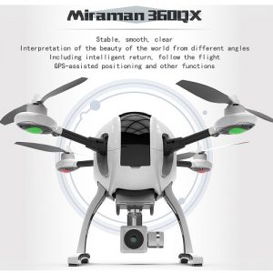 Miraman 360QX 1080P Camera Wifi FPV Foldable Brushless Motor Drone Altitude Hold GPS Quadcopter