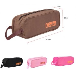 Multi-function Portable Folding Shoe Bag Nylon Waterproof Shoe Pouch 4 Colors For Travel Use Laundry Pouch Cosmetic Bag Toiletries Organizer