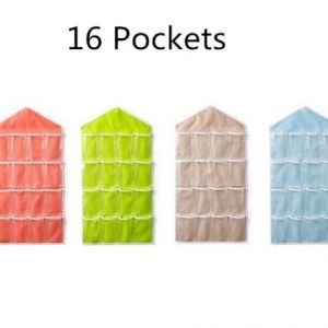 Multifunction 16 Pockets Socks Shoe Toy Underwear Sorting Storage Bag Door Wall Hanging Closet Organizer