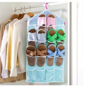 Multifunction 16 Pockets Socks Shoe Toy Underwear Sorting Storage Bag Door Wall Hanging Closet Organizer