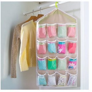 Multifunction 16 Pockets Socks Shoe Toy Underwear Sorting Storage Bag Door Wall Hanging Closet Organizer