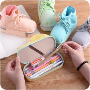 Multifunction Creative Shoe Pencil Pen Glasses Makeup Accessory Portable Storage Bag Case Pouch Purse