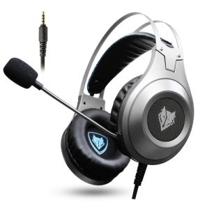 NUBWO N2 3.5mm Wired Over-Ear Gaming Headset Silver