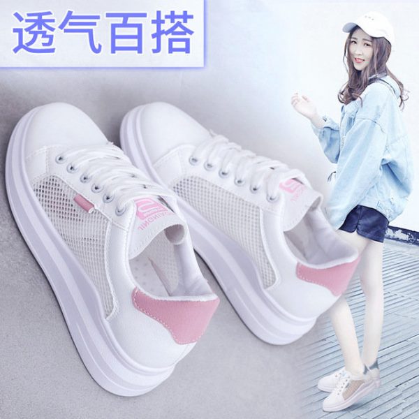 Net Small White Shoes Season New Women's Shoes Breathable Casual Low To Help Shoes Trend Wild Sports Students Simple