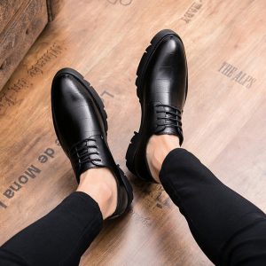 New Casual Increase Business Endothelial Shoes 8cm Daily 10 Series With Tide Tip Hair Style Teacher Leather Men's Shoes