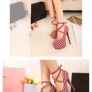 New Fashion Women Pumps Concealed Platform Strappy Buckle Stiletto High Heels Party Shoes