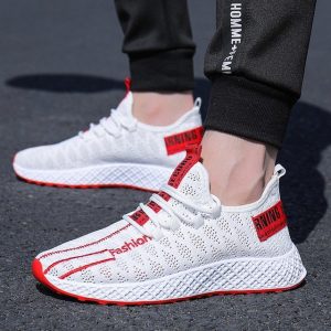 New Flying Woven Shoes Men's Mesh Breathable Sports Shoes Casual Running Men's Shoes Student Shoes Tide Generation