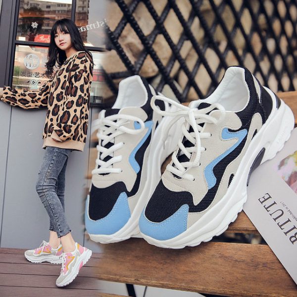 New Ins Sneakers Women's Wild Shoes Ulzzang Students Increased