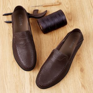 New Leather Shoes Men's Season Peas Shoes Men's Large Size Men's Shoes Outdoor Casual Shoes Men