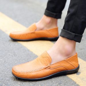 New Men's Business Casual Shoes Single Shoes Set Foot Driving Shoes Large Size Men's Shoes