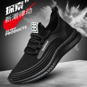 New Men's Shoes Round Head Men's Sports Wind Single Shoes Front Tie Casual Shoes Flat With Men's Shoes