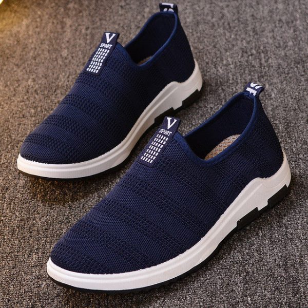 New Old Beijing Casual Flying Woven Shoes Comfortable Wearable Fashion Lightweight Breathable Men's Shoes