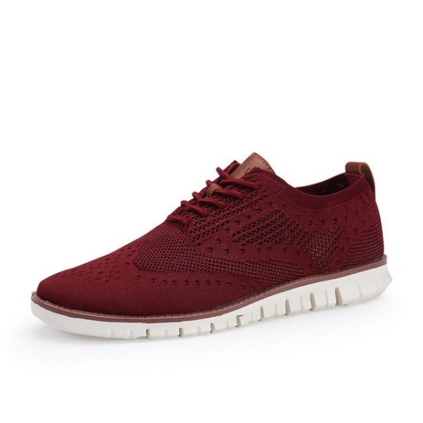 New Retro Knit Lace-up Casual Shoes Brock Men's Shoes Lightweight Dress Street Style Men's Shoes