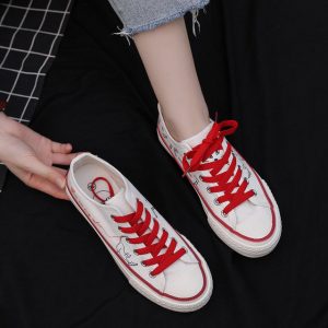 New Season Net Red White Shoes Women's Shoes Students Retro Cloth Shoes Harajuku Windsurfing Shoes