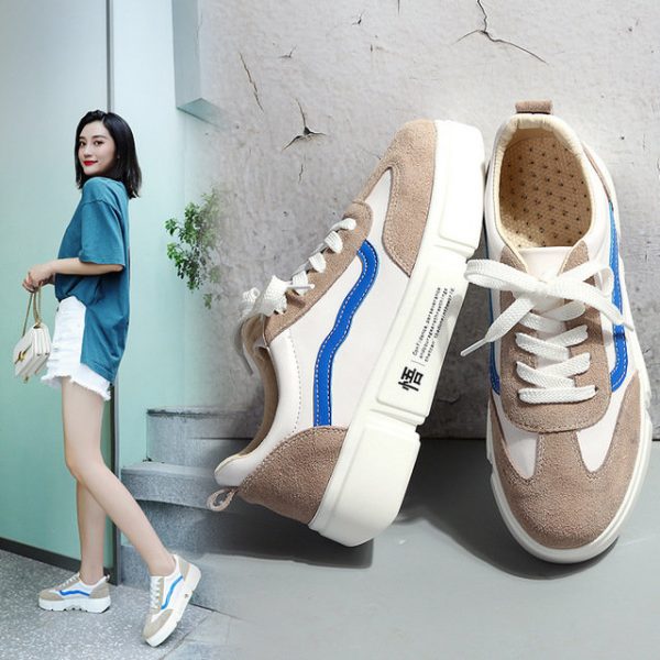 New Shoes Women's Season Casual New Sports Shoes Flying Woven Cushioning Breathable Insoles Small White Shoes Female Stu