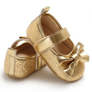 Newborn Baby Girls Shoes PU Leather Soft Sole Non-Slip