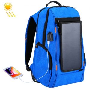 Outdoor Charging Backpack + USB Port with Solar Panel