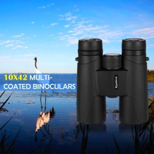 Outdoor Portable 10X42 Binocular Multi-Coated Optics Fogproof Shockproof Binoculars Telescope for Hunting Hiking Bird Watching