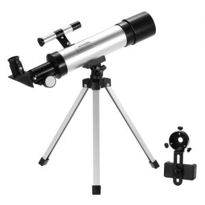 Outdoor Refractor Telescope Refractive Space Astronomical Telescope Monocular Moon Star Spotting Scope with Tripod Finderscope for Kids