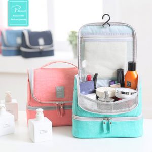 P.travel Waterproof Nylon Multifunctional Wash Bag Travel Hang Cosmetic Storage Bags