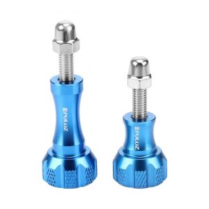 PULUZ PU144 Aluminum Skeletons Rod Thumb Knob Stainless Bolt Nut Screw Set For Action Sport Camera Photography Accessories (Red)