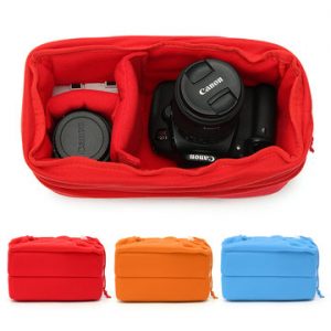 Padded Shockproof DSLR SLR Camera Insert Bag Protect Case Pouches For Canon For Nikon For Sony