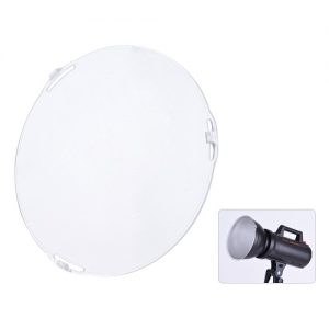 Photo Studio Portable 18.5cm Frosted-Surface Diffuser Plate for Bowens Mount 7" Standard Reflector Lamp Shade